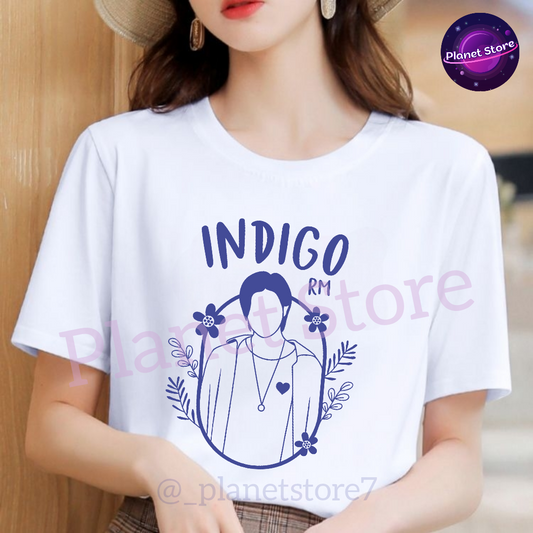 RM INDIGO T-SHIRT 100% COTTON