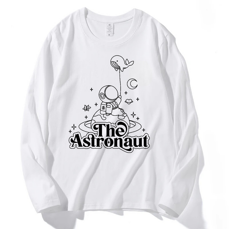 CAMISA JIN THE ASTRONAUT 100% ALGODÃO (preta e branca)