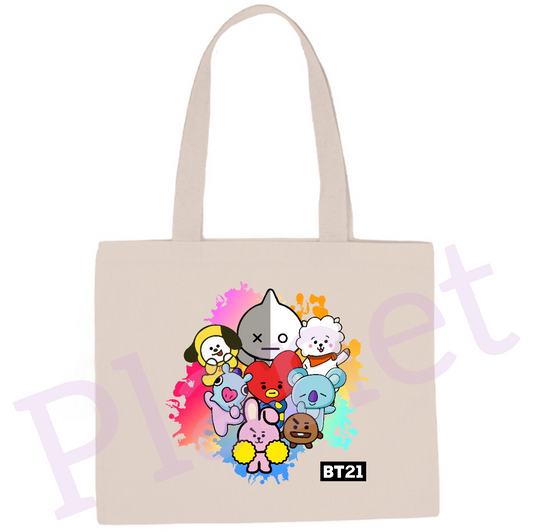 ECOBAG BT21 BTS 100% COTTON