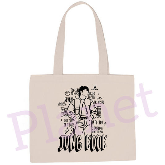 ECOBAG JUNGKOOK GOLDEN 100% ALGODÃO