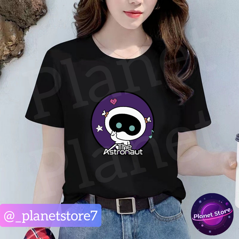 CAMISETA WOOTTEO THE ASTRONAUT 100% ALGODÃO (preta e branca)