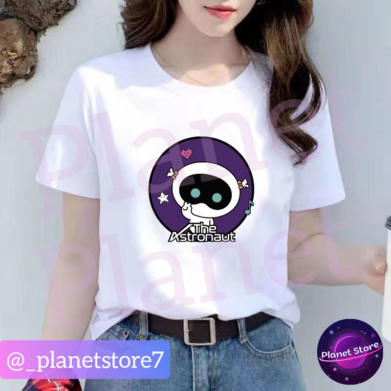 CAMISETA WOOTTEO THE ASTRONAUT 100% ALGODÃO (preta e branca)