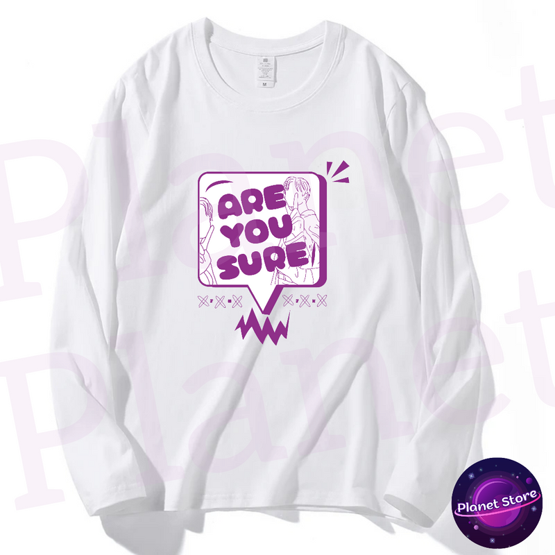 CAMISA BTS "Are You Sure?" 100% ALGODÃO (preta e branca)