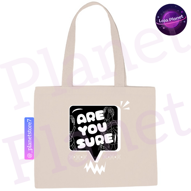 ECOBAG BTS "Are You Sure?" 100% ALGODÃO (duas cores)