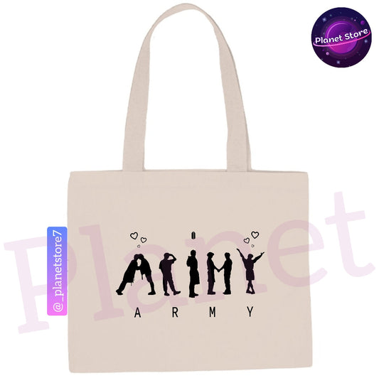 ECOBAG ARMY BTS 100% ALGODÃO (2 cores)