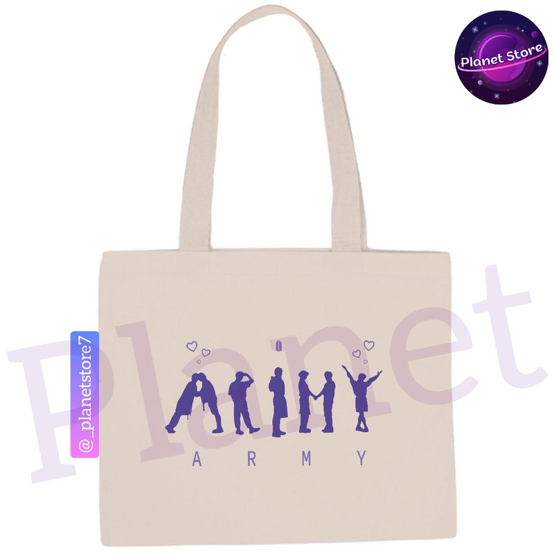 ECOBAG ARMY BTS 100% COTTON (2 colors) 