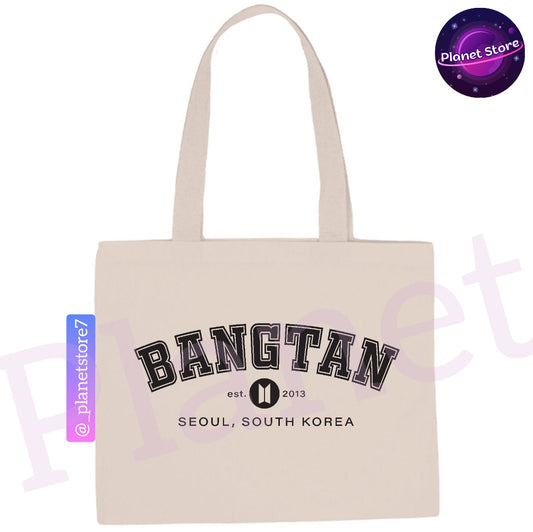 ECOBAG BANGTAN 100% ALGODÃO (2 cores)