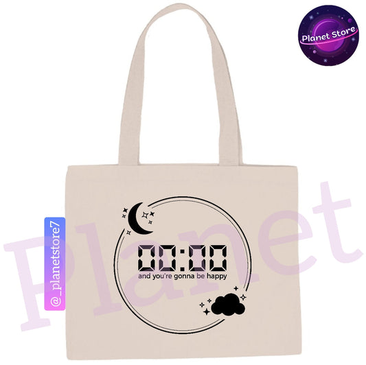 BOLSA ECOLÓGICA BTS ZERO O'CLOCK 100 % ALGODÓN