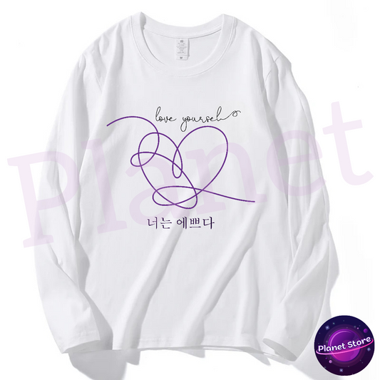 BTS LOVE YOURSELF SHIRT 100% COTTON 