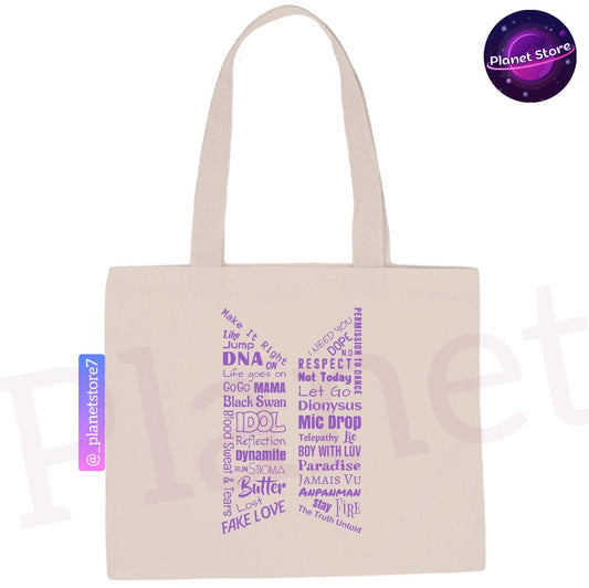 ECOBAG BTS MUSICS 100% ALGODÃO