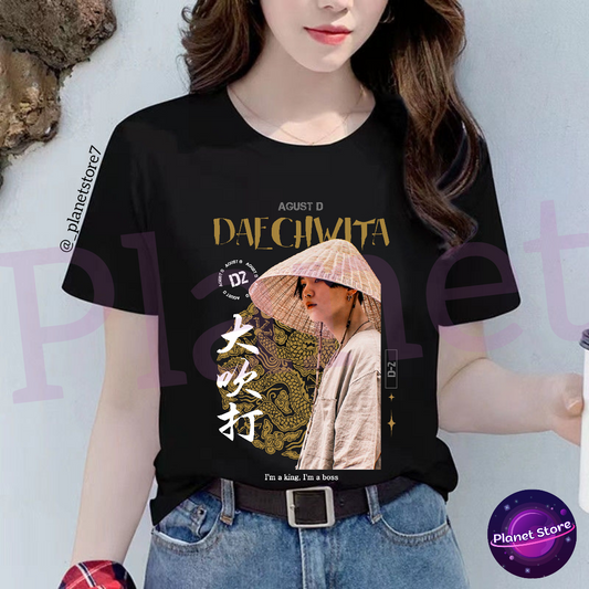 SUGA DAECHWITA AGUST D T-SHIRT 100% COTTON 