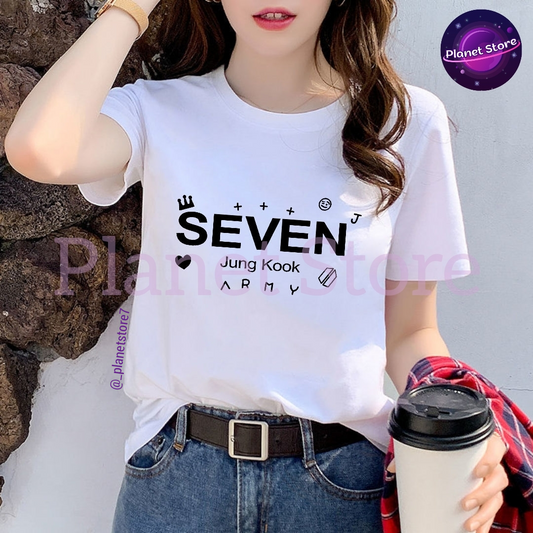 JUNGKOOK SEVEN T-SHIRT 100% COTTON 