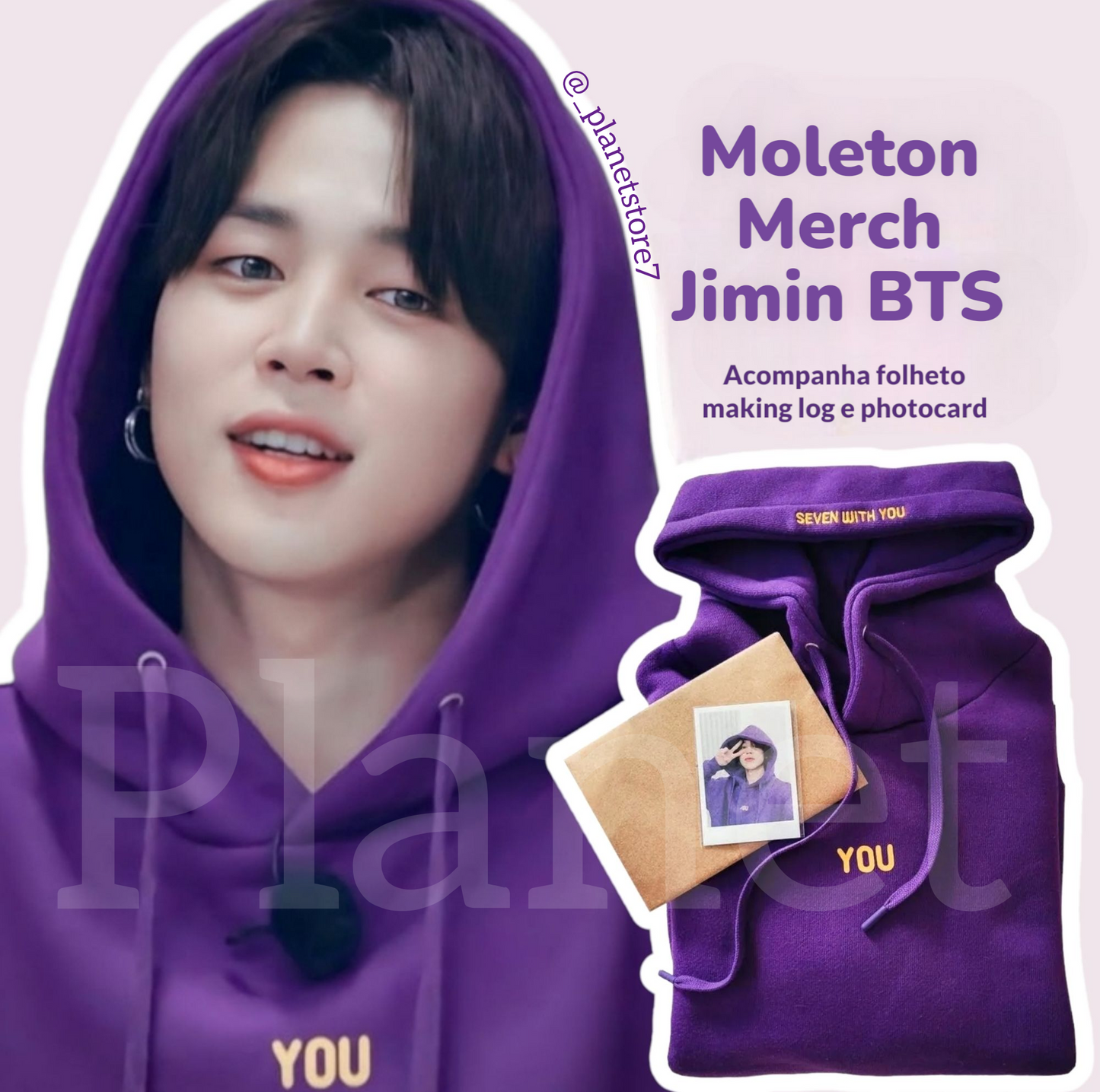 SUDADERA BTS "SEVEN WITH YOU" DE JIMIN