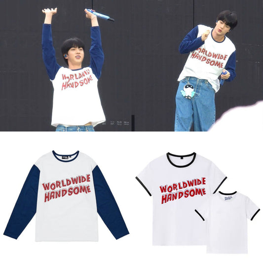 CAMISA E CAMISETA JIN RUNSEOKJIN TOUR 100% ALGODÃO