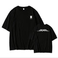 JUNGKOOK SEVEN 100% COTTON T-SHIRT (black and white)