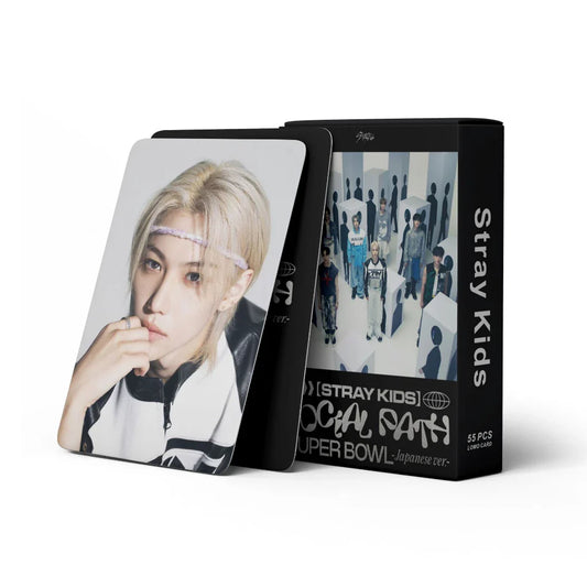 KIT CON 55 TARJETAS FOTOGRÁFICAS STRAY KIDS SOCIAL PATH