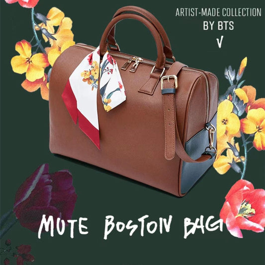 MUTE BOSTON BAG by V BTS EM COURO