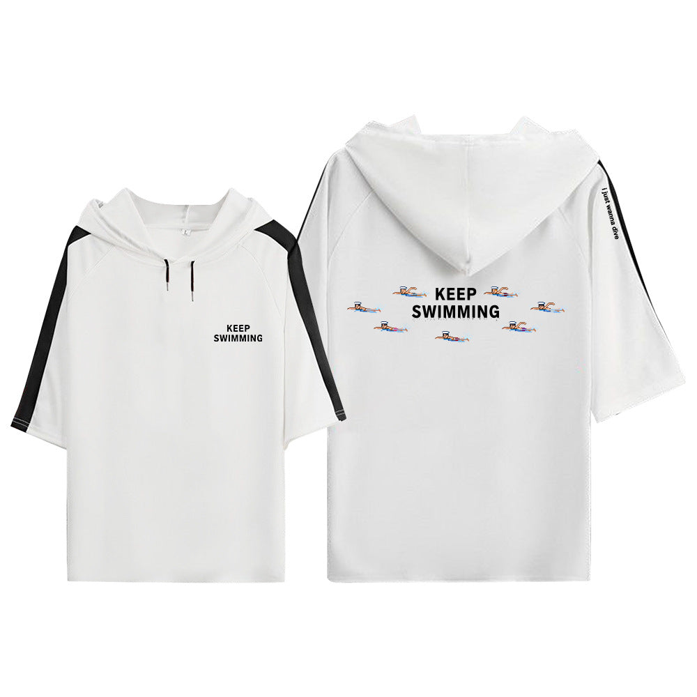 CAMISA COM CAPUZ BTS KEEP SWIMMING