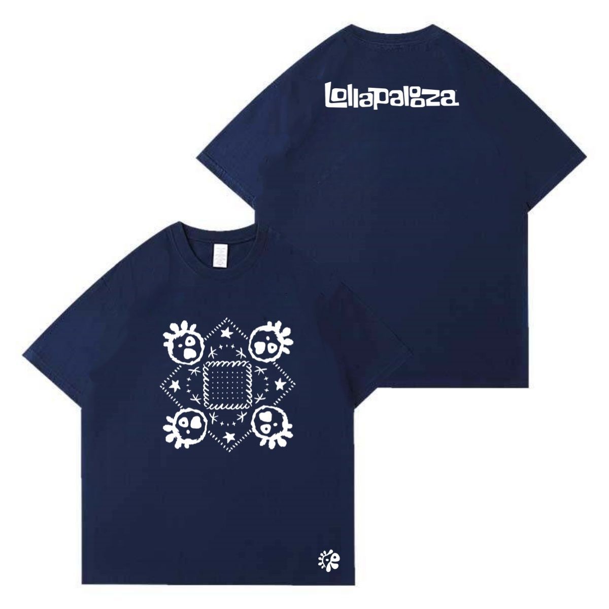 CAMISETAS CORTIS  LOLLAPALOOZA 100% ALGODÃO