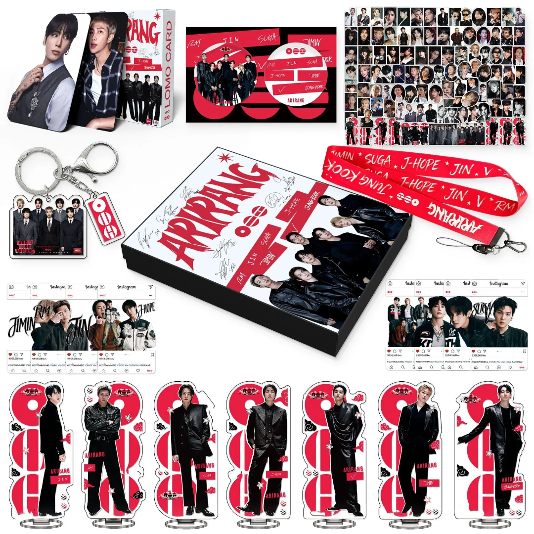 BTS ARIRANG Kit com 175 peças (Box com vários itens!✨)
