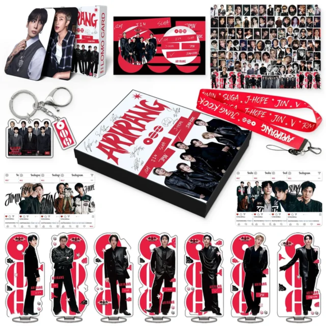 BTS ARIRANG Kit com 175 peças (Box com vários itens!✨)
