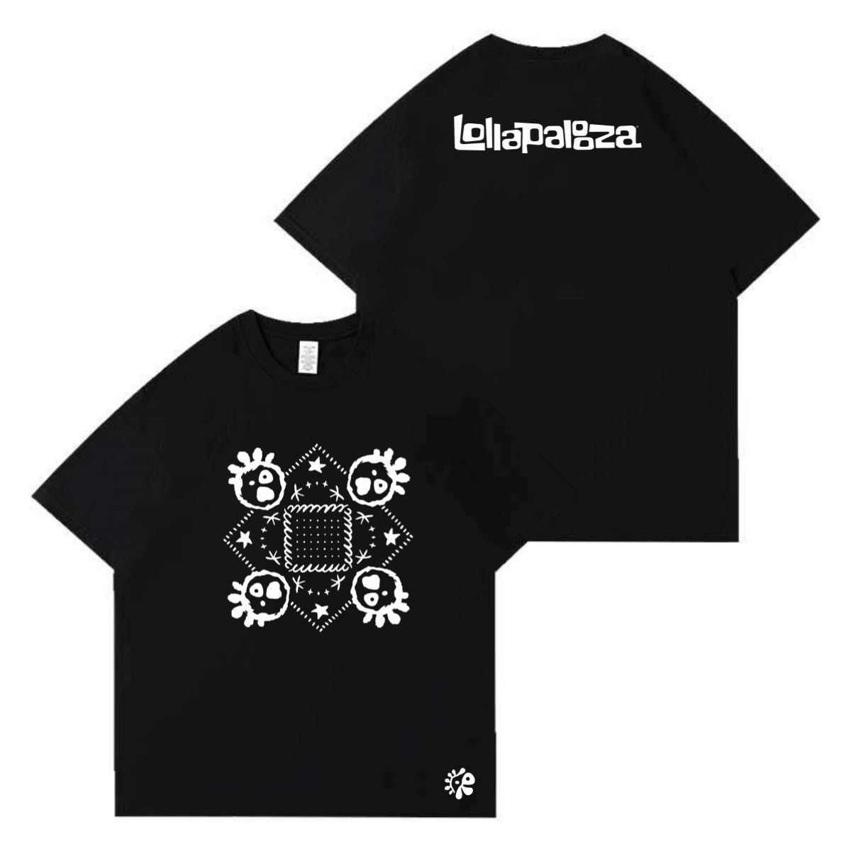 CAMISETAS CORTIS  LOLLAPALOOZA 100% ALGODÃO