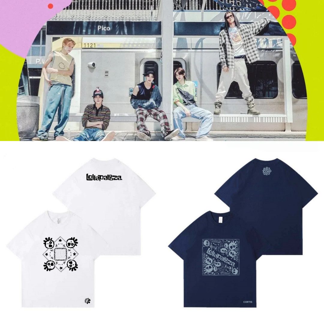 CAMISETAS CORTIS  LOLLAPALOOZA 100% ALGODÃO