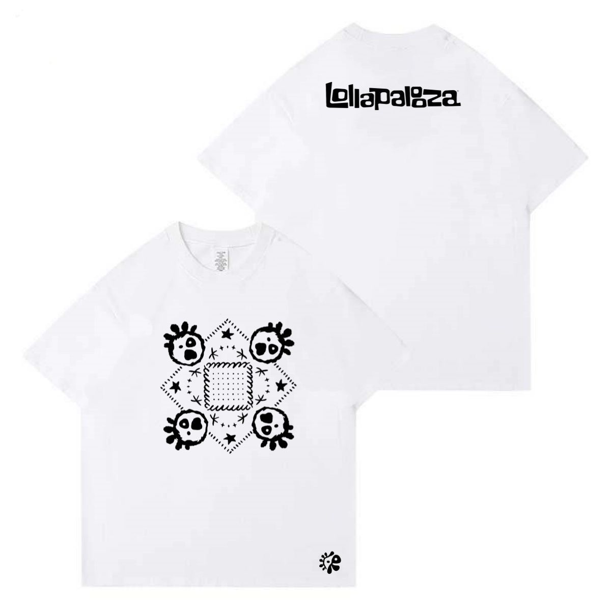CAMISETAS CORTIS  LOLLAPALOOZA 100% ALGODÃO