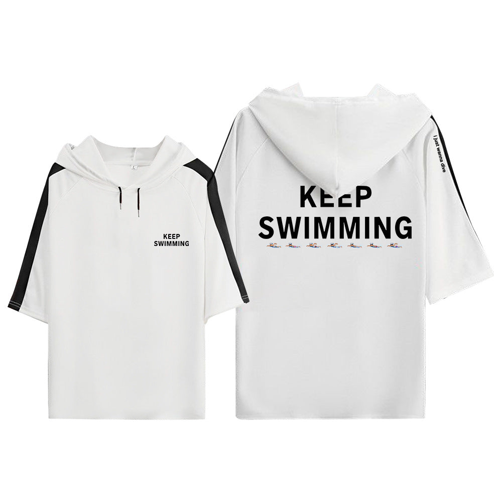 CAMISA COM CAPUZ BTS KEEP SWIMMING