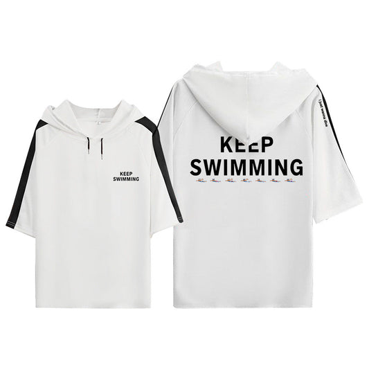 CAMISA COM CAPUZ BTS KEEP SWIMMING