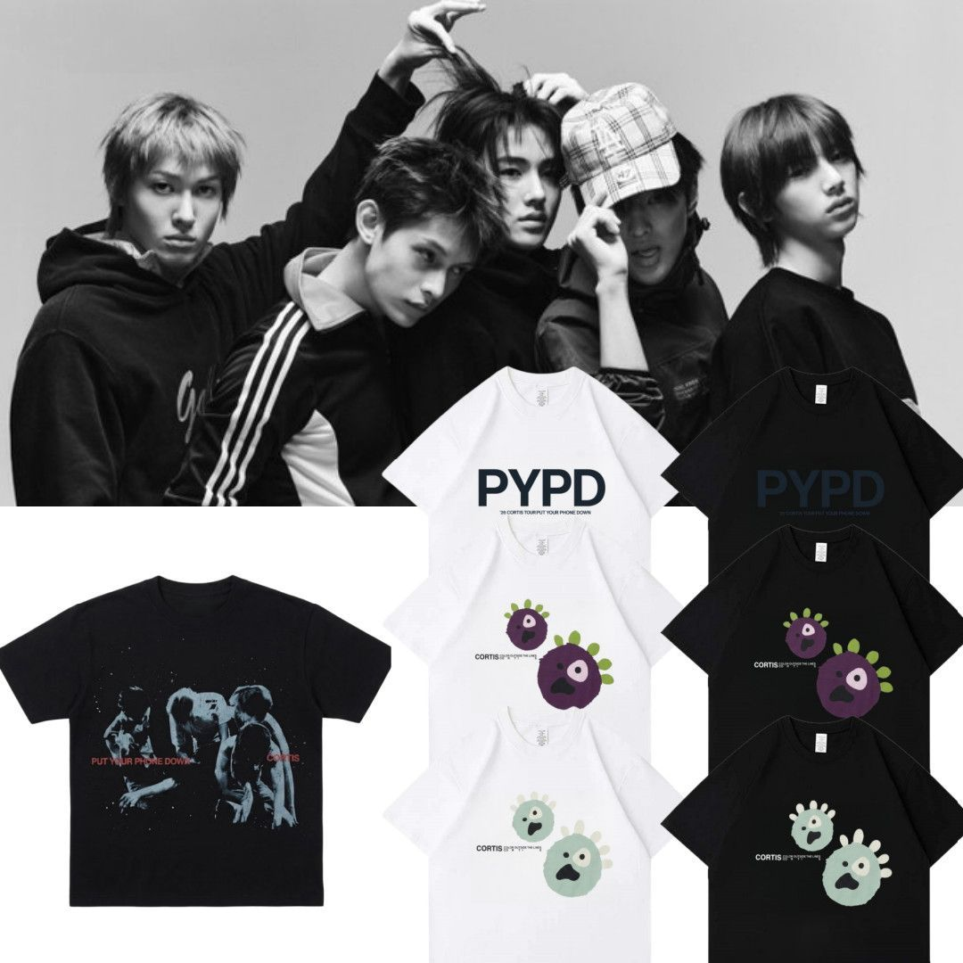 CAMISETA CORTIS TOUR PUT YOUR PHONE DOWN 2026 100% ALGODÃO