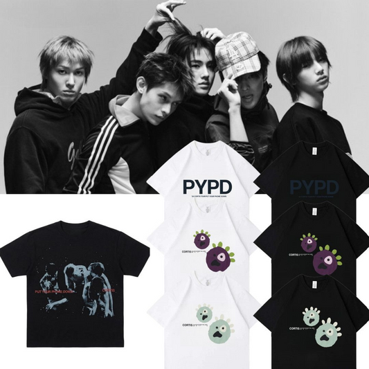 CAMISETA CORTIS TOUR PUT YOUR PHONE DOWN 2026 100% ALGODÃO