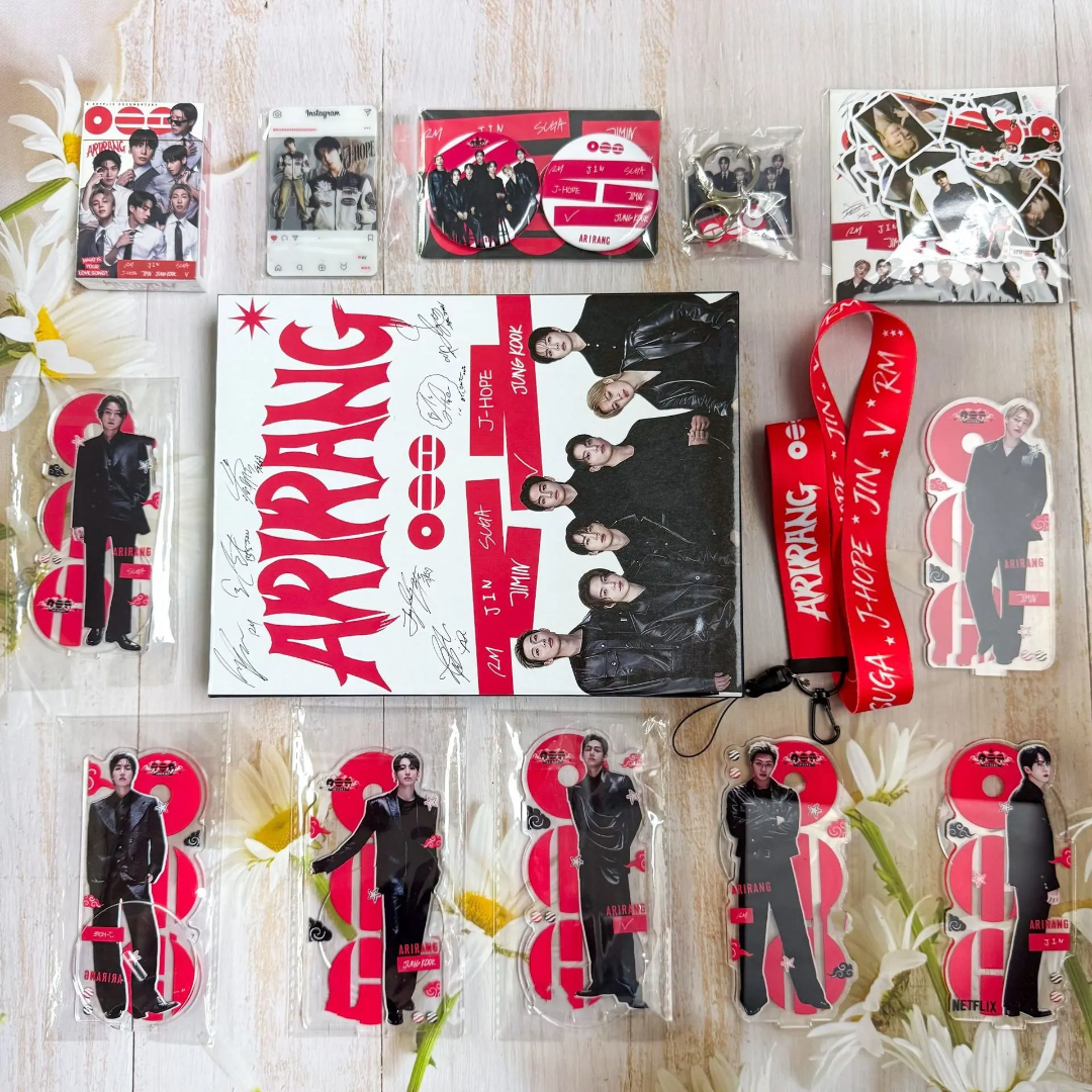 BTS ARIRANG Kit com 175 peças (Box com vários itens!✨)
