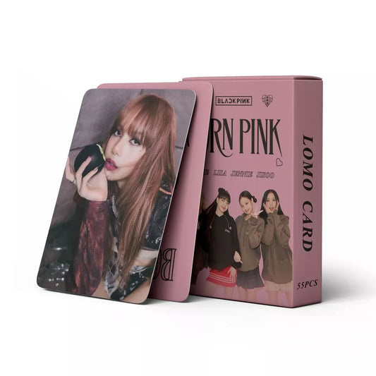 KIT CON 55 TARJETAS FOTOGRÁFICAS DE BLACKPINK BORN PINK