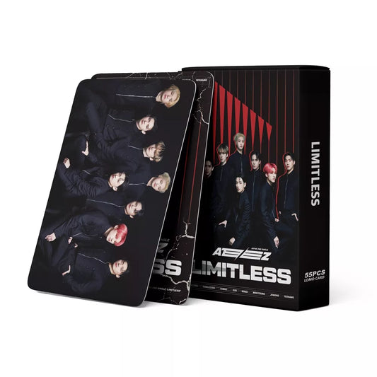 KIT CON 55 TARJETAS FOTOGRÁFICAS ATEEZ LIMITLESS