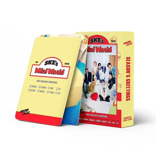 KIT CON 55 FOTOCARDS STRAY KIDS SKZ'S MINI WORLD