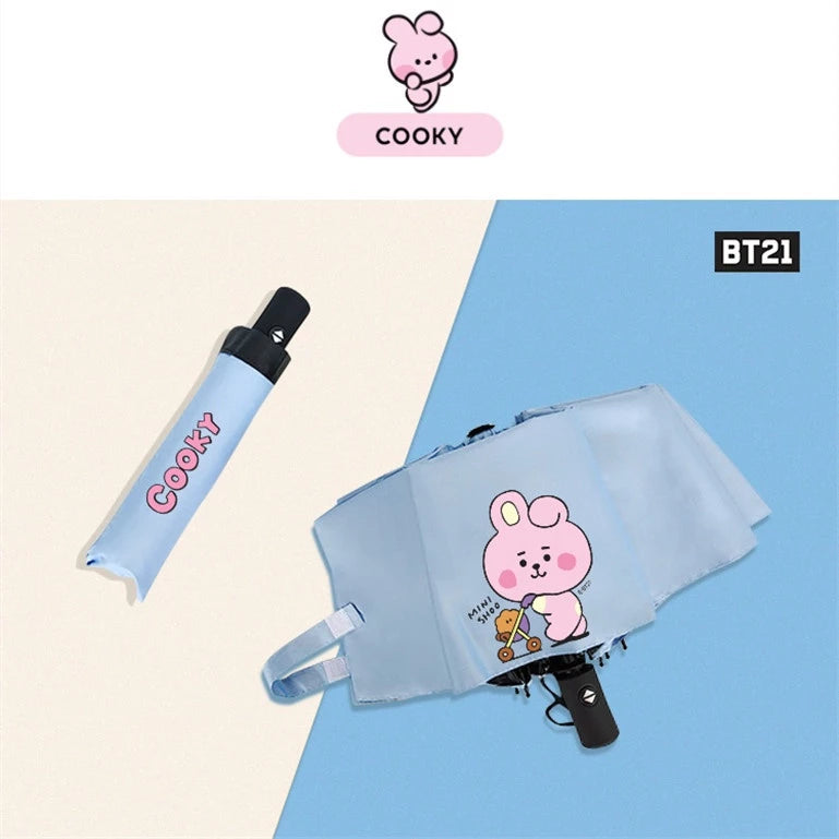 GUARDA CHUVA BT21 TODOS OS PERSONAGENS