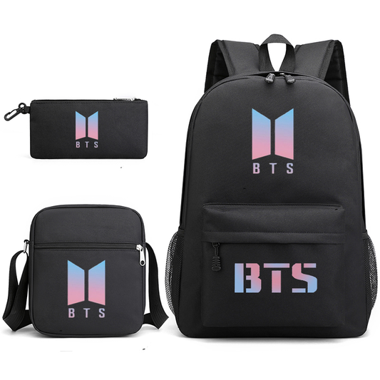 KIT MOCHILA, ESTOJO E BOLSA BTS