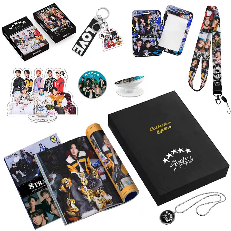 KIT C/ PHOTOBOOK, PHOTOCARDS, COLAR, POP SOCKET E + ITENS (VÁRIOS GRUPOS!✨)