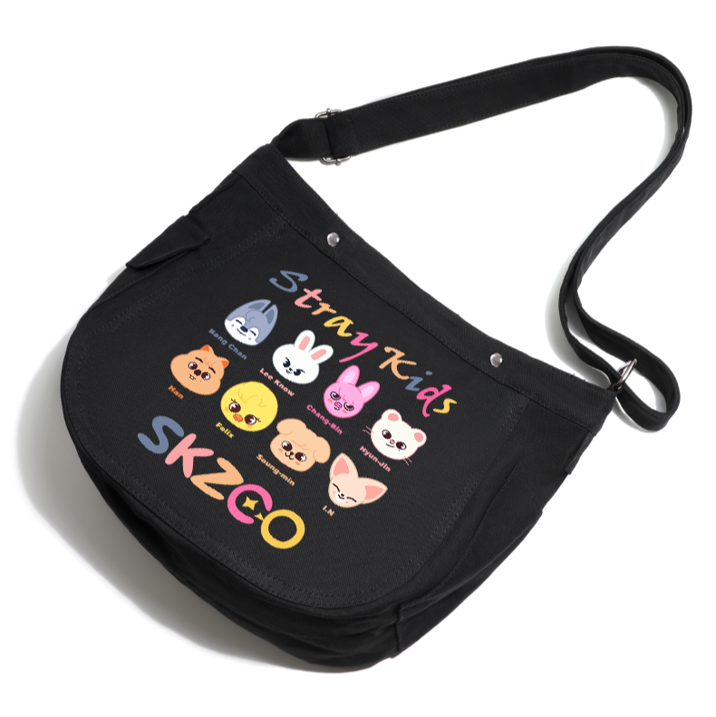 BOLSA STRAY KIDS SKZOO (preta e branca)