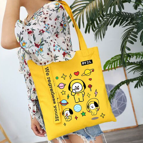 ECOBAGS COM ZÍPER BT21