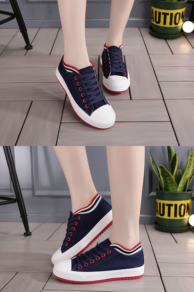 WOMEN'S NAVY SNEAKERS (navy blue/black)