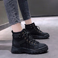 WOMEN’S HIGH-TOP SNEAKERS (black and khaki)