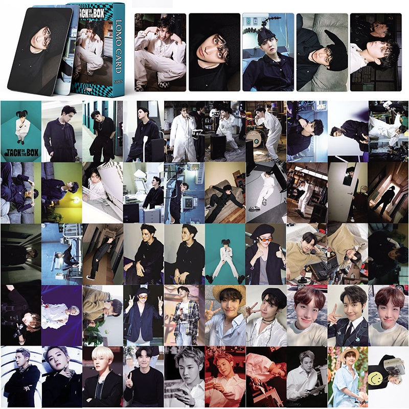 KIT C/ 55 PHOTOCARDS JACK IN THE BOX JHOPE BTS