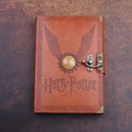 LIVRO RETRÔ/VINTAGE PARA ESCRITA + CANETA HARRY POTTER