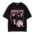 CAMISETA JUNGKOOK 100% ALGODÃO (preta e branca)