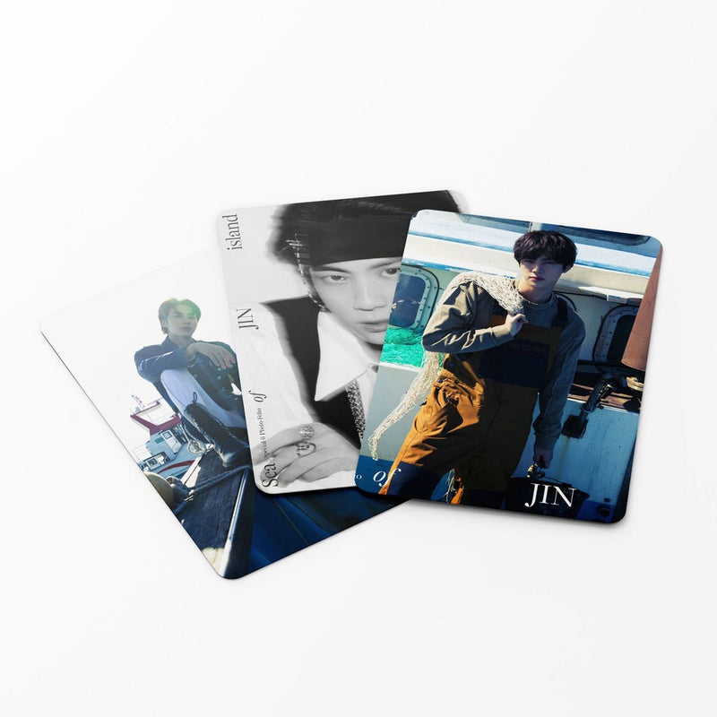 KIT C/ 55 PHOTOCARDS JIN/BTS "Me, Myself & Jin Sea of Jin Island"